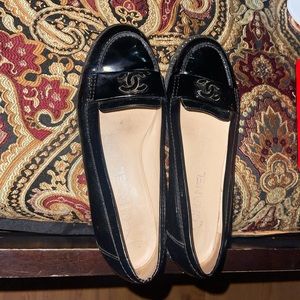 Chanel Patent Leather Loafers Size 39